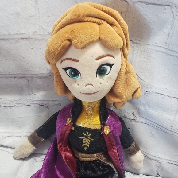 Disney Frozen 2 Anna Cloth Doll 16-Inch TY Sparkle Year 2019 - Picture 2 of 8